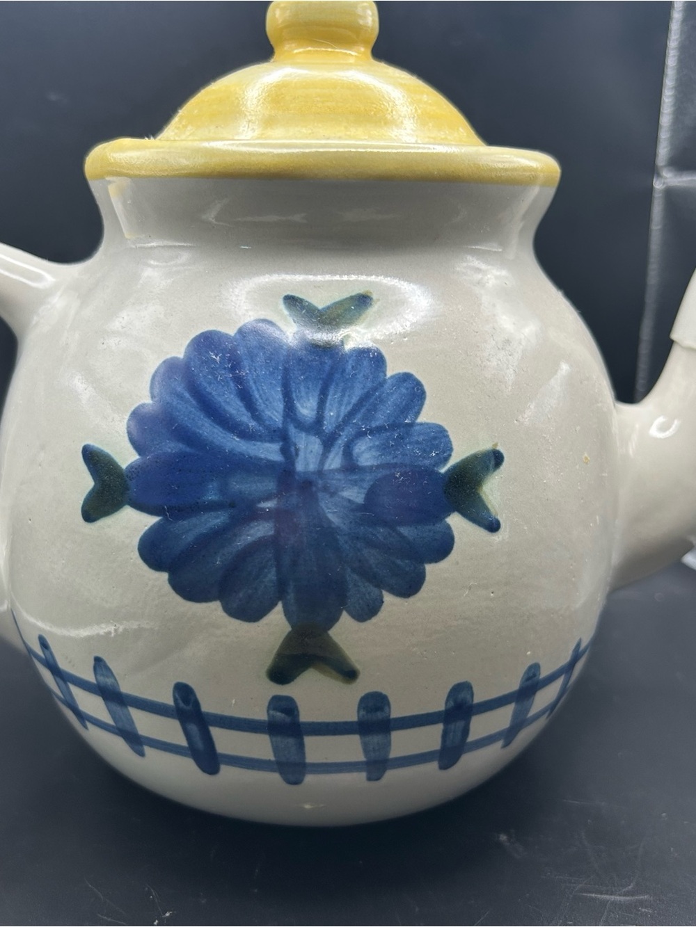 Louisville Stoneware Tea Pot 7 1/2” X 10” Rare